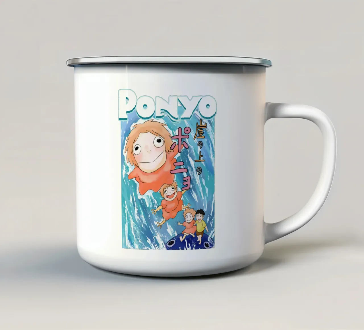 Vettore Ponyo tazza in smalto da mannys_artt