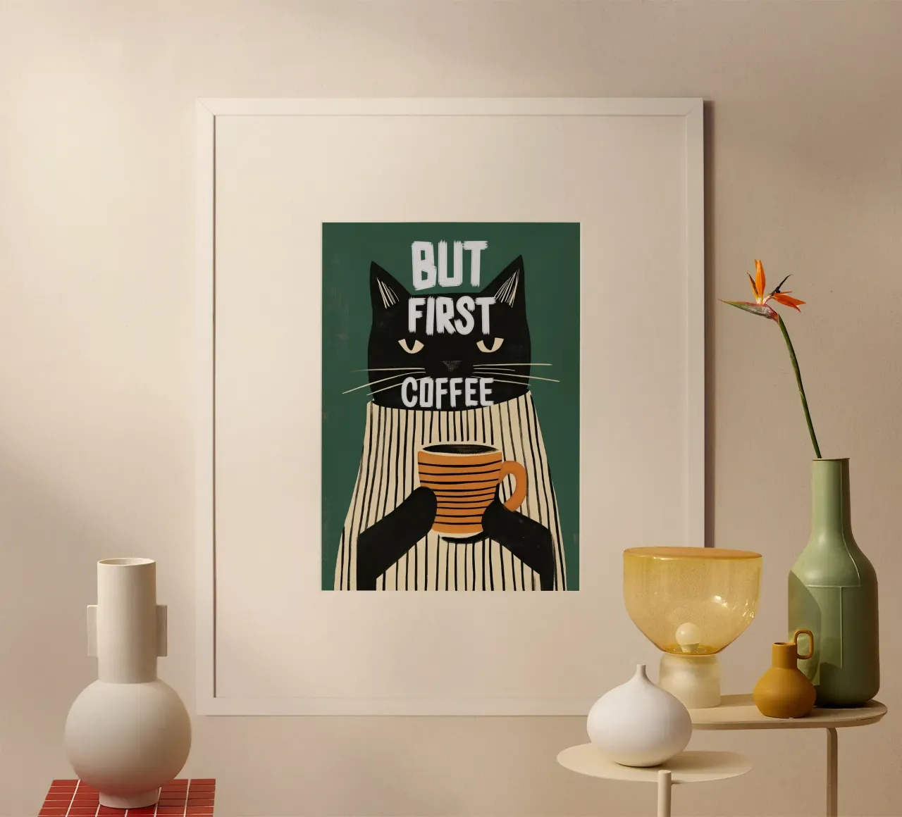 Coffee first poster da Type & Tape