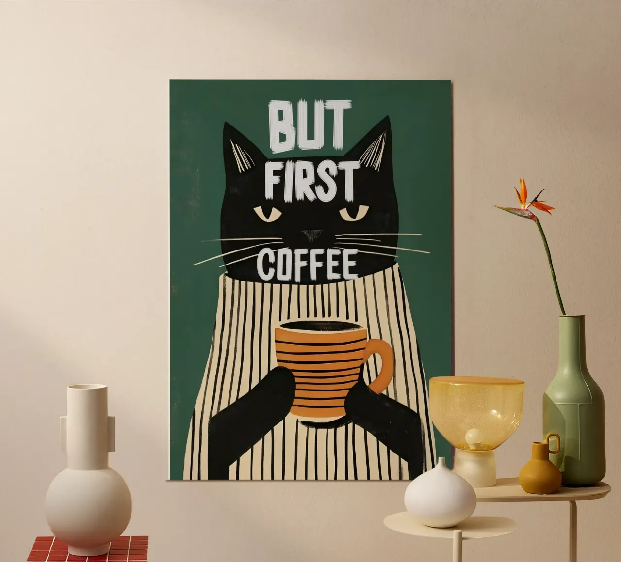 Coffee first poster da Type & Tape