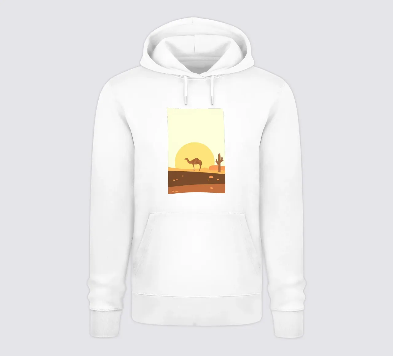 Camel felpa con cappuccio da mip of map