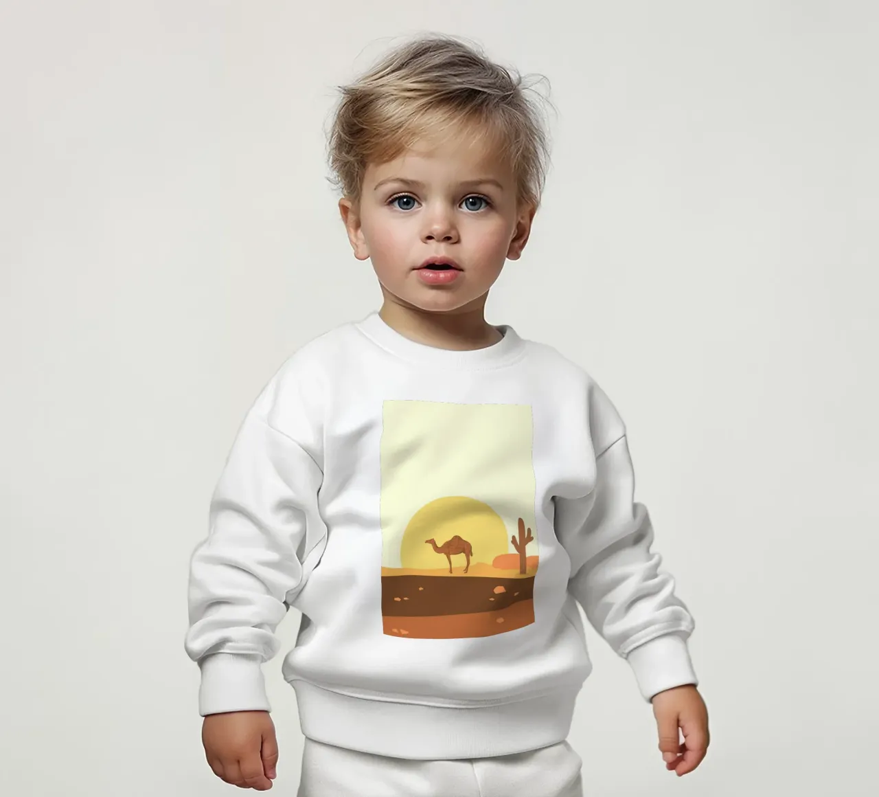 Camel felpa neonato da mip of map