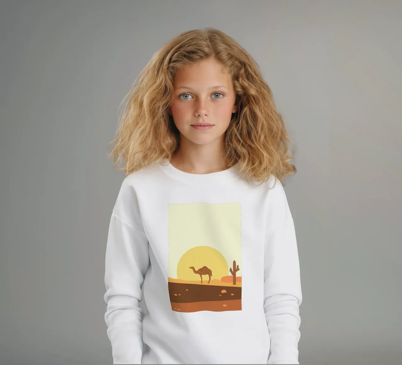 Camel felpa bambino da mip of map