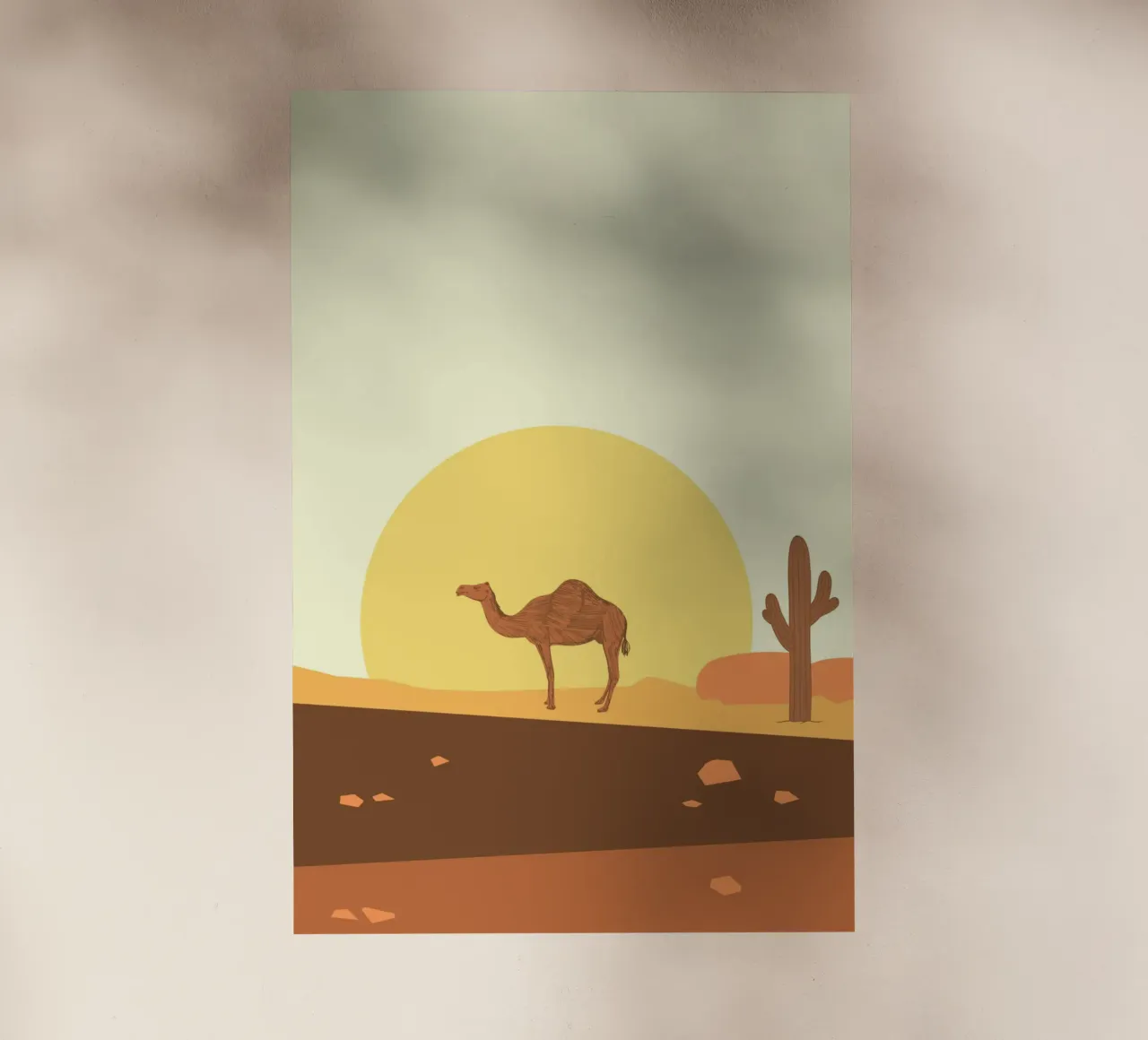 Camel pellicola backlit da mip of map