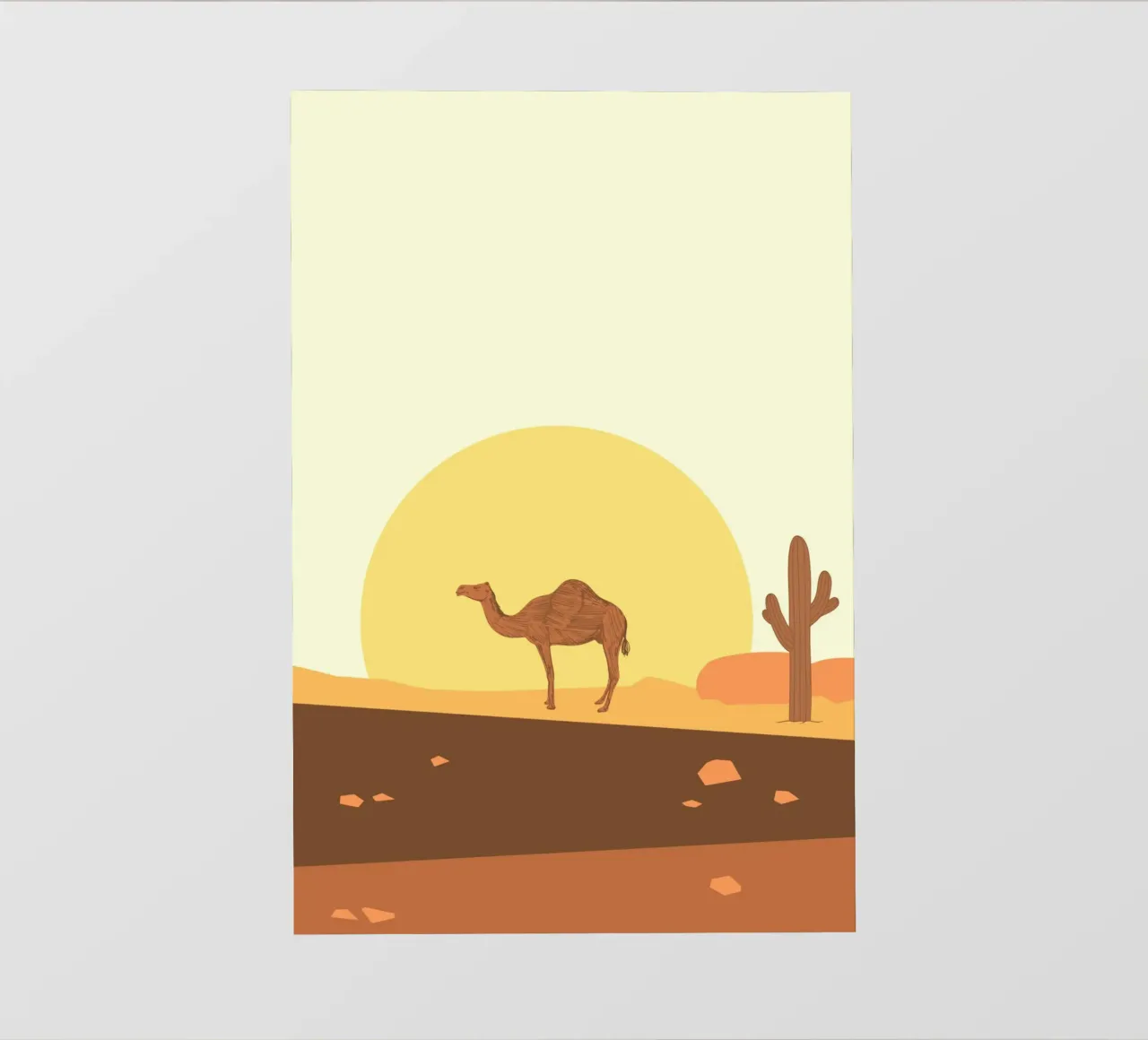 Camel pellicola backlit da mip of map