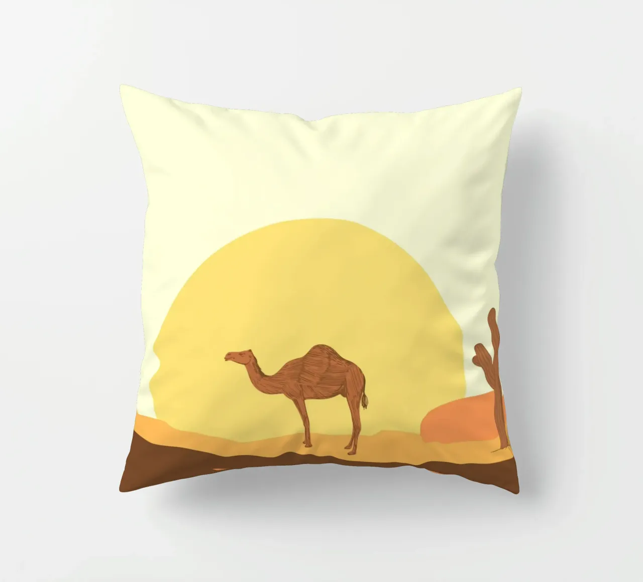 Camel cuscino da mip of map