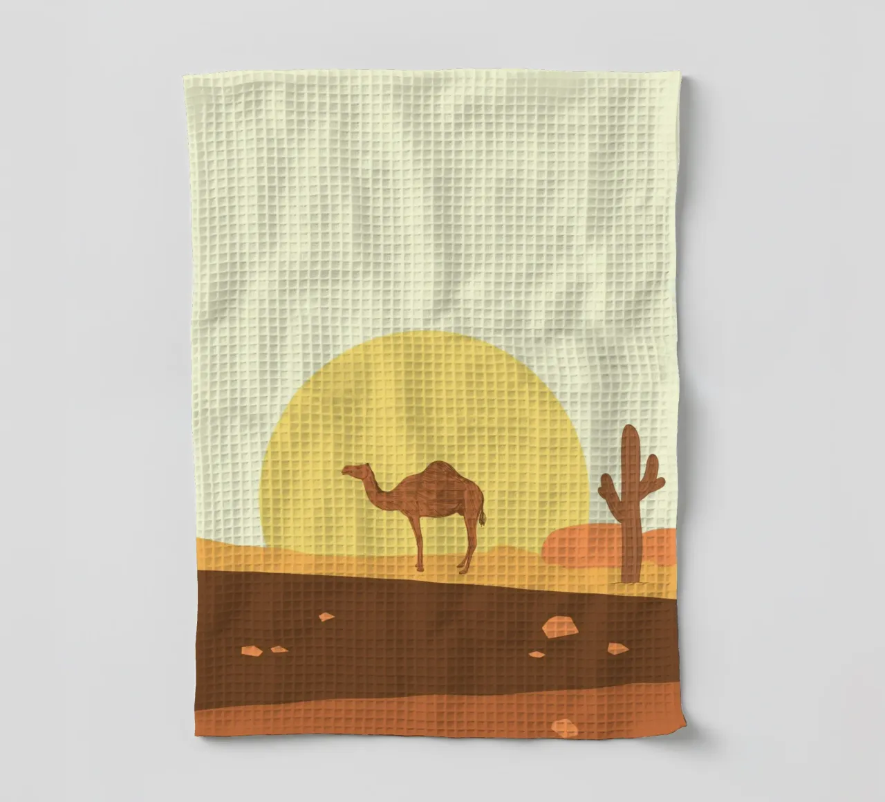 Camel canovaccio da cucina da mip of map