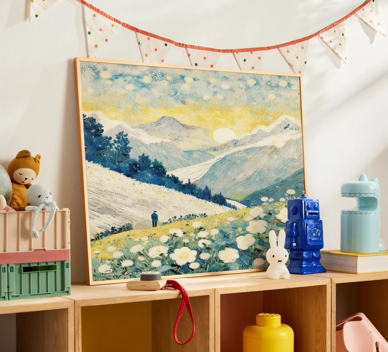 Flower mountain poster da mip of map