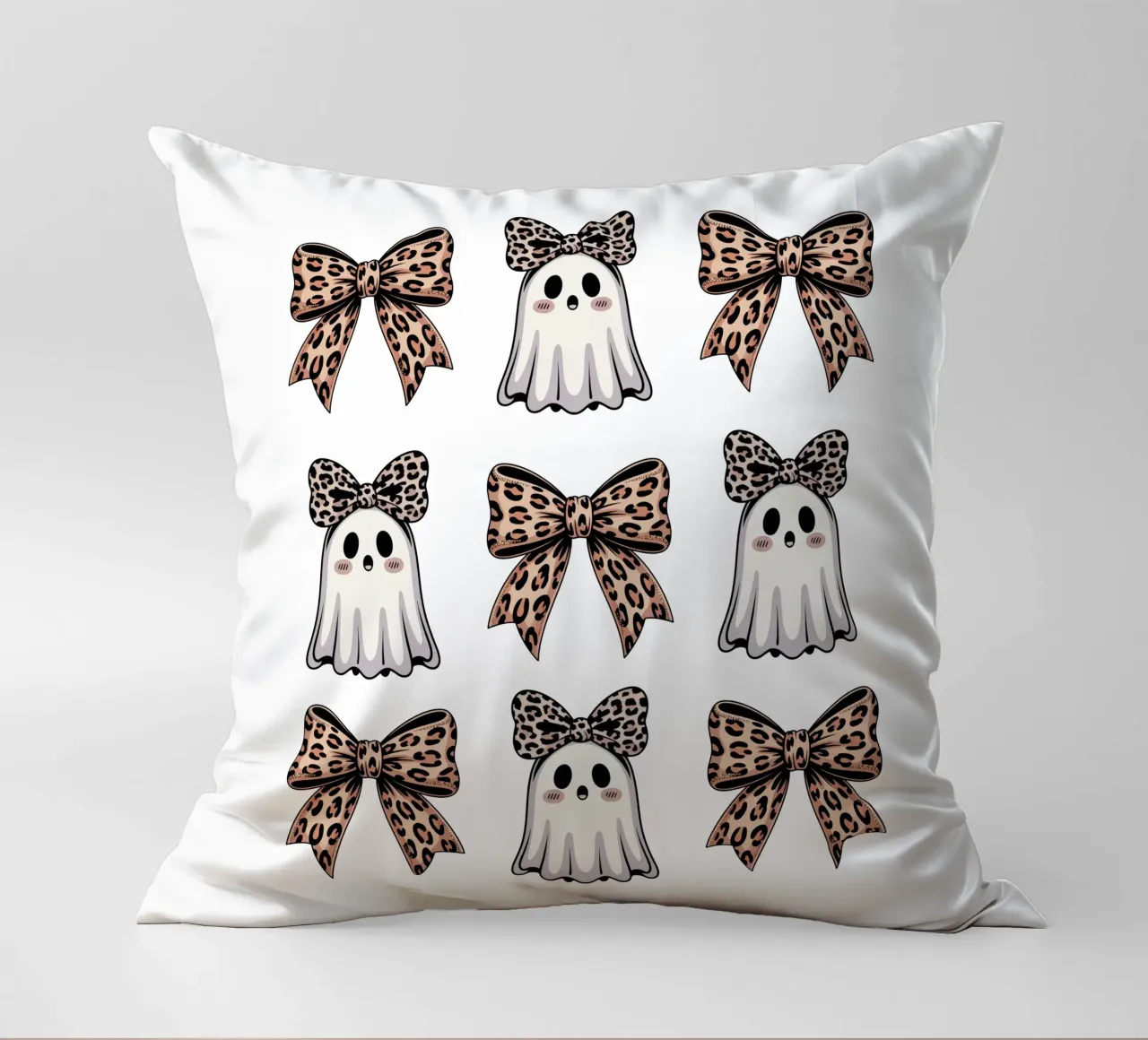 Coquette Ghosts And Bows cuscino da Sasyall Graphics