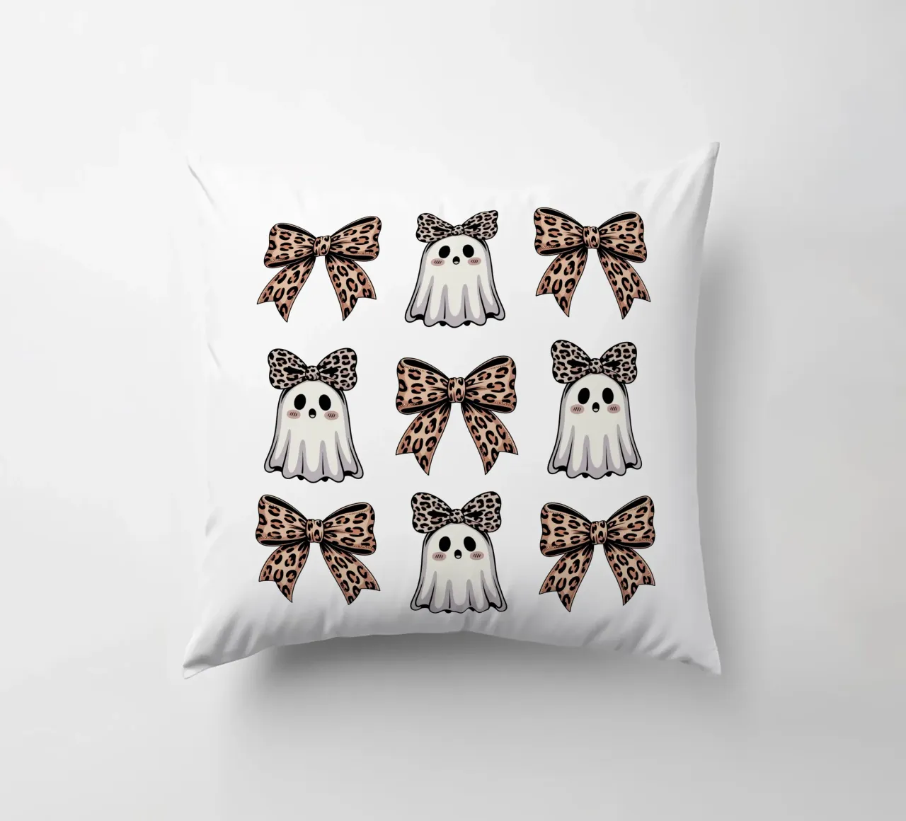 Coquette Ghosts And Bows cuscino da Sasyall Graphics