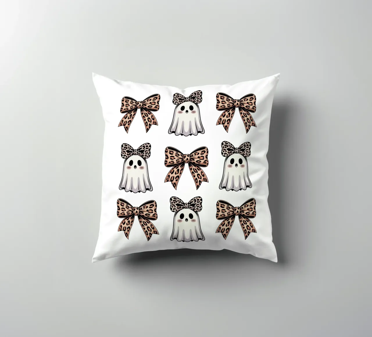 Coquette Ghosts And Bows cuscino da Sasyall Graphics
