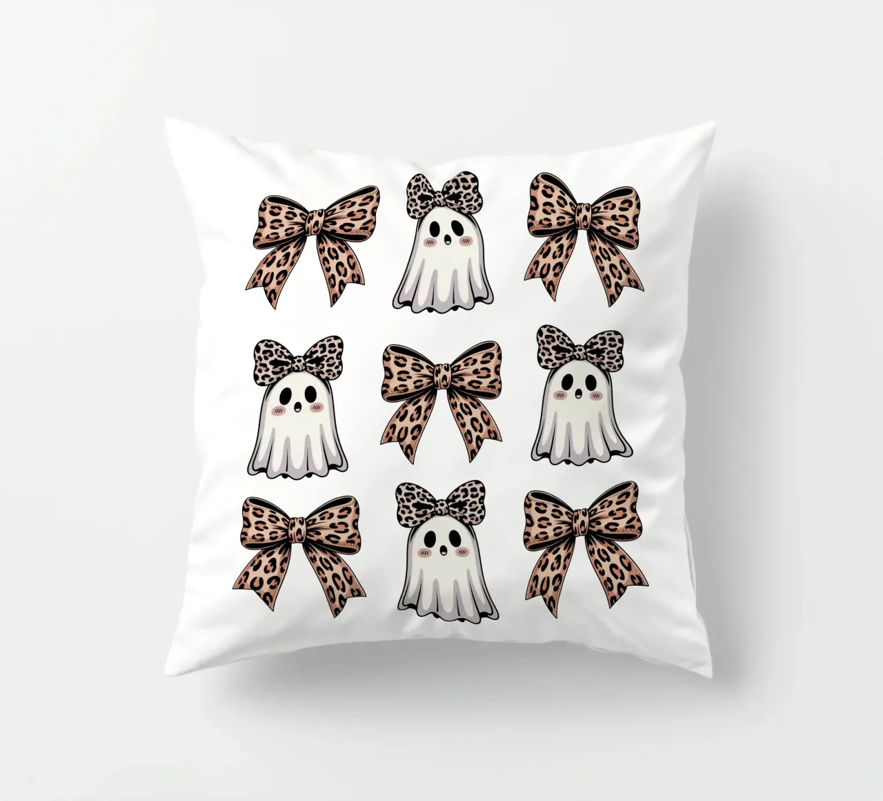 Coquette Ghosts And Bows cuscino da Sasyall Graphics