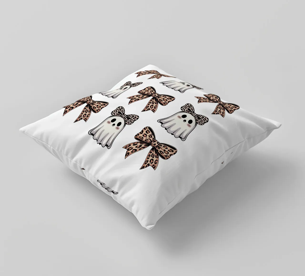 Coquette Ghosts And Bows cuscino da Sasyall Graphics