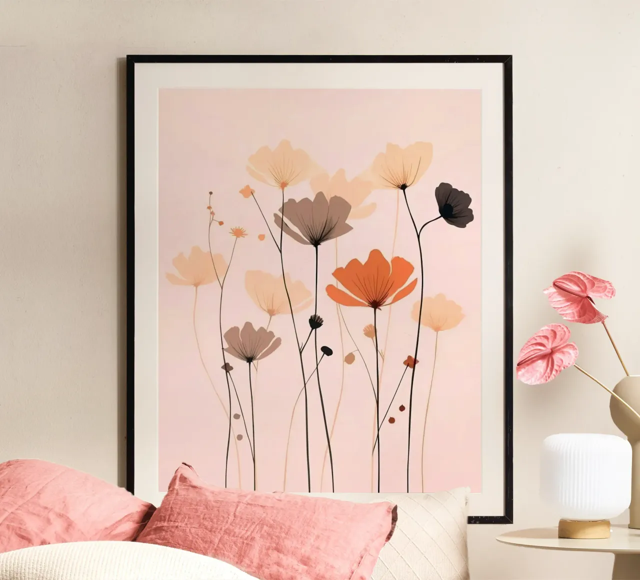 The flowers are in full bloom poster da mip of map