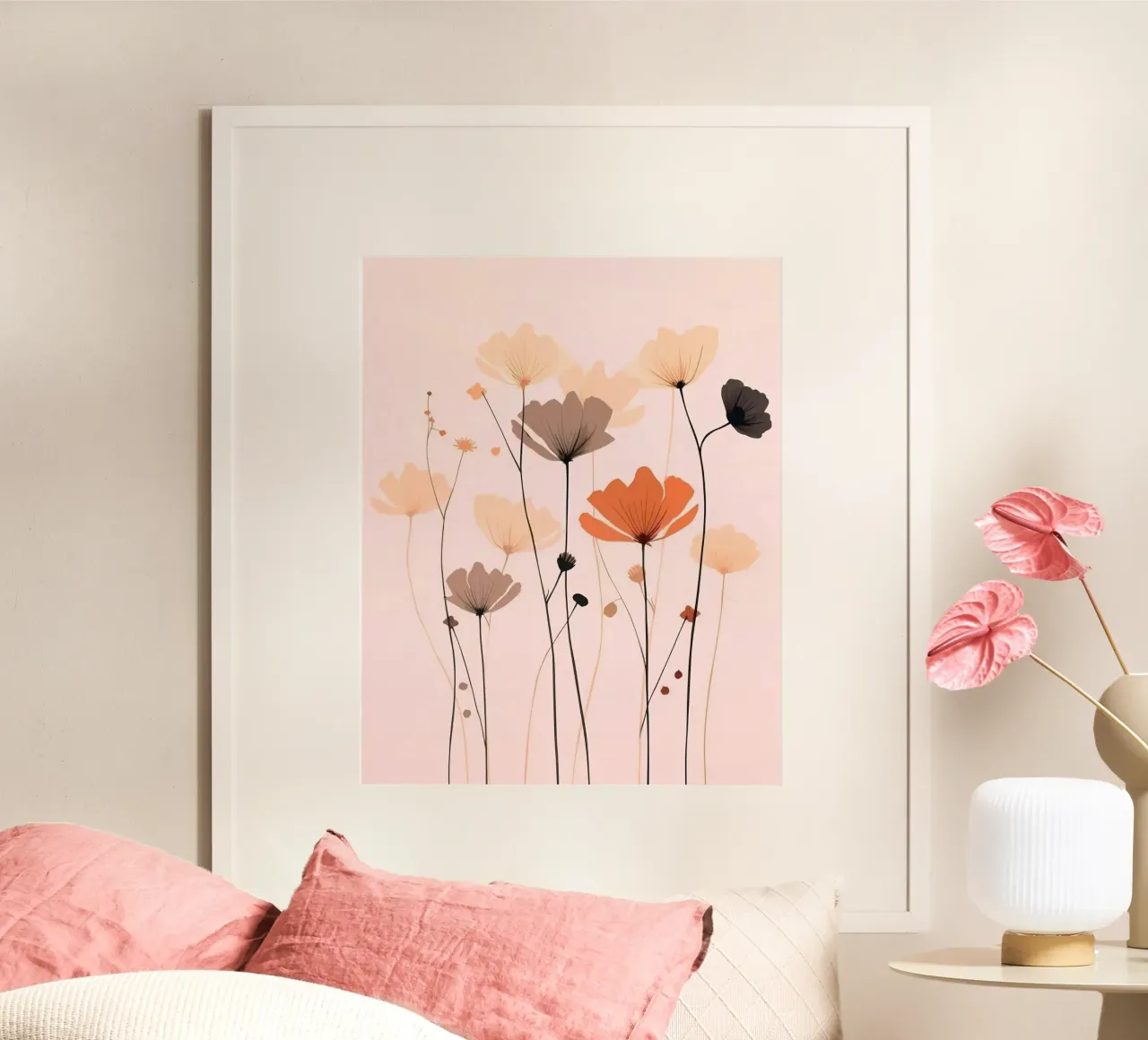 The flowers are in full bloom poster da mip of map