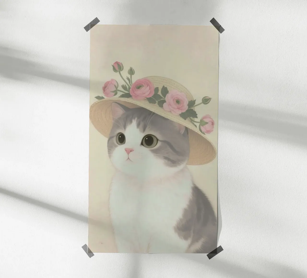 The Cat and the Flower Hat poster da mip of map