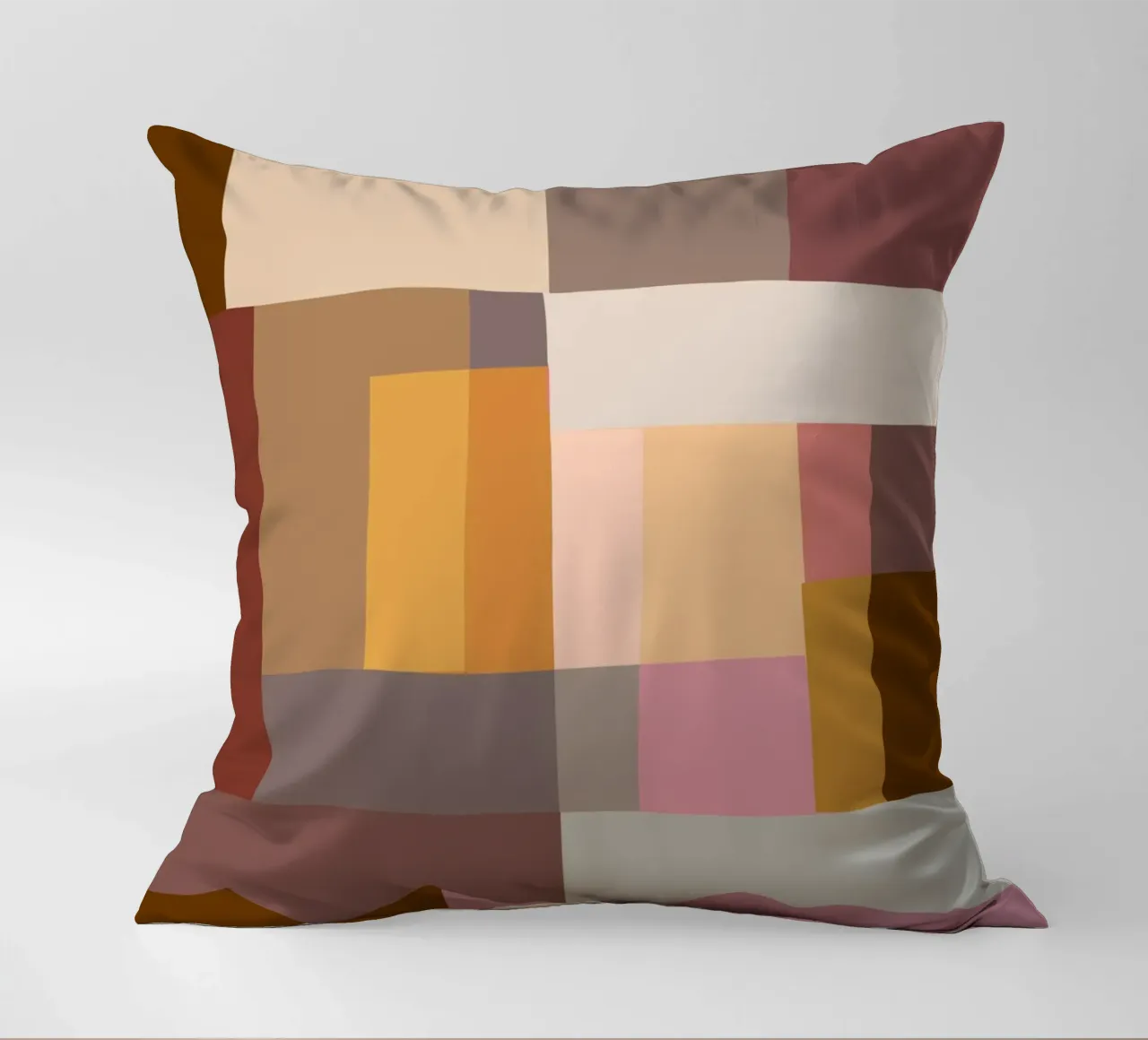 Mosaic Color Blocking | Warm & Neutral cuscino da sabidussi