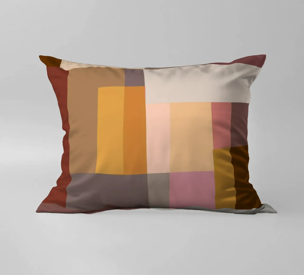 Mosaic Color Blocking | Warm & Neutral cuscino da sabidussi