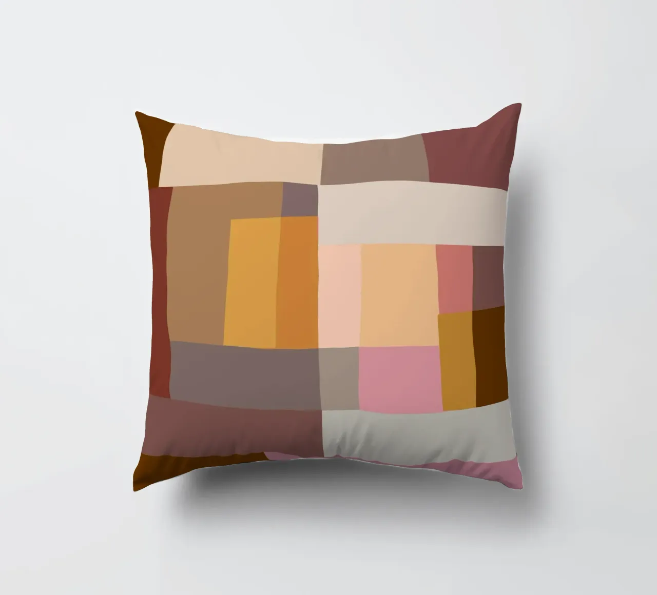 Mosaic Color Blocking | Warm & Neutral cuscino da sabidussi