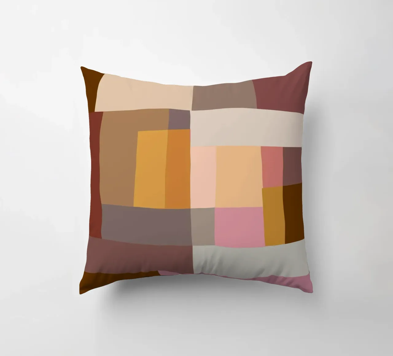 Mosaic Color Blocking | Warm & Neutral cuscino da sabidussi