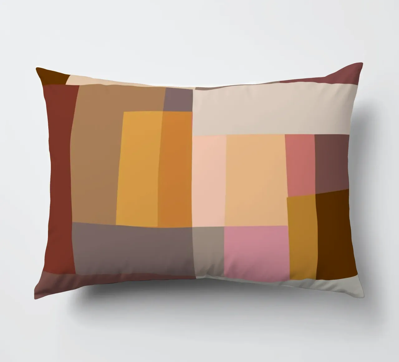 Mosaic Color Blocking | Warm & Neutral cuscino da sabidussi