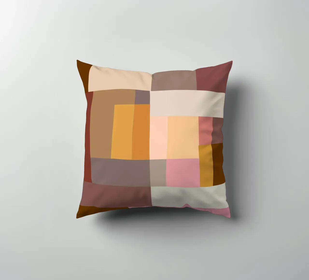 Mosaic Color Blocking | Warm & Neutral cuscino da sabidussi