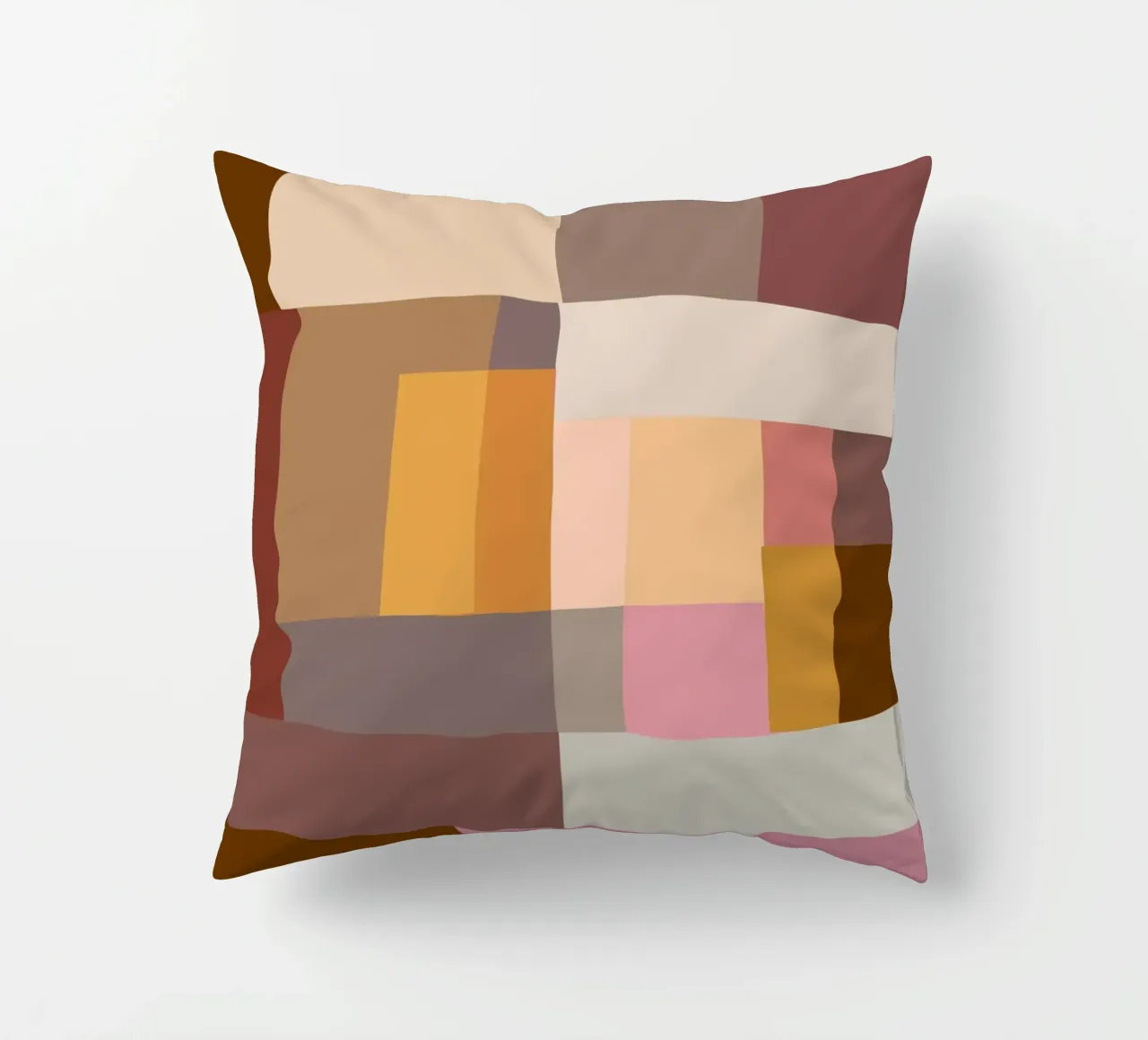 Mosaic Color Blocking | Warm & Neutral cuscino da sabidussi