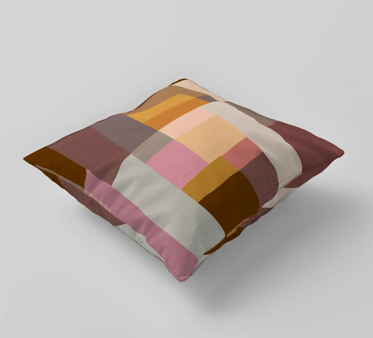 Mosaic Color Blocking | Warm & Neutral cuscino da sabidussi