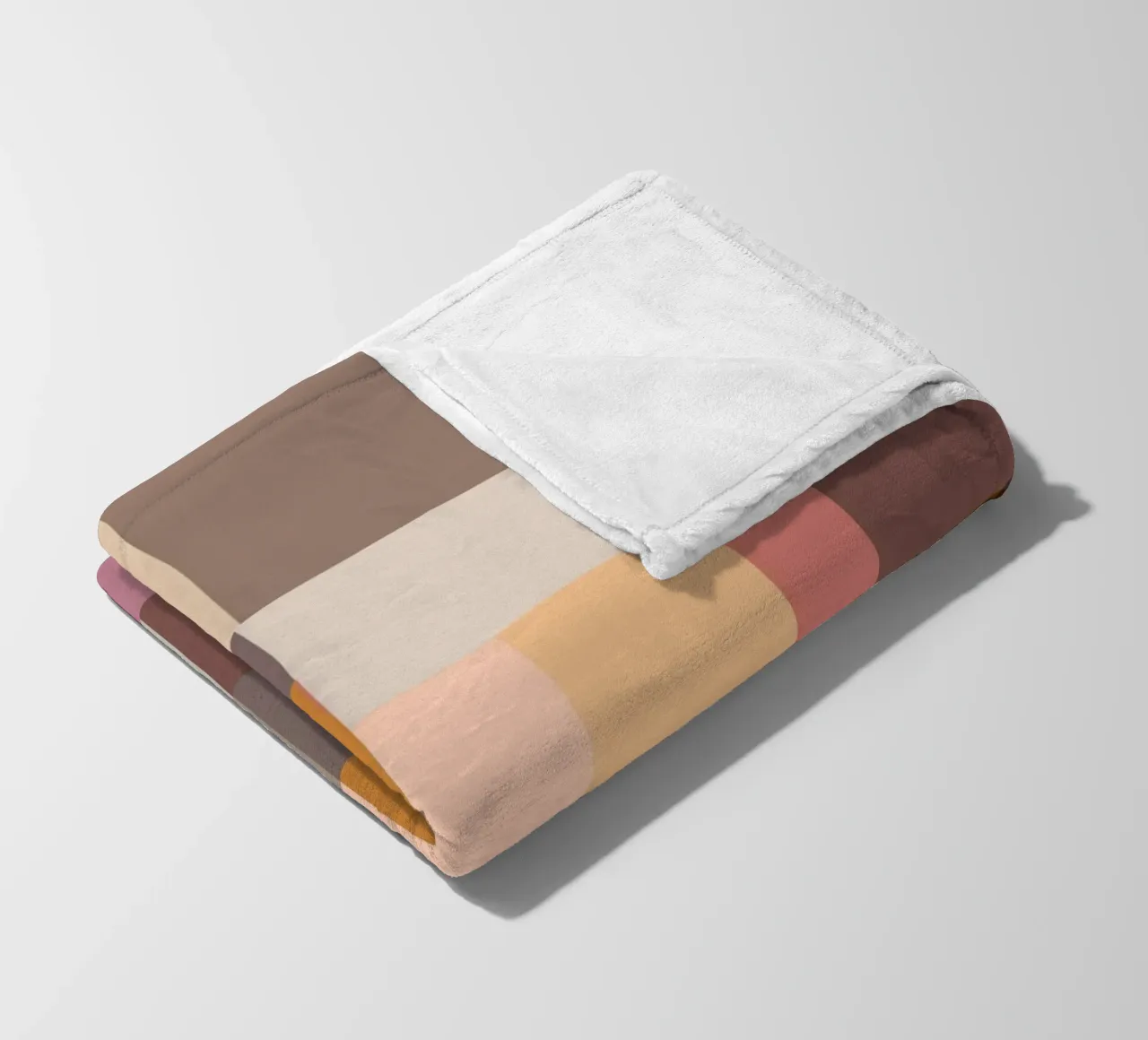 Mosaic Color Blocking | Warm & Neutral coperta in pile da sabidussi