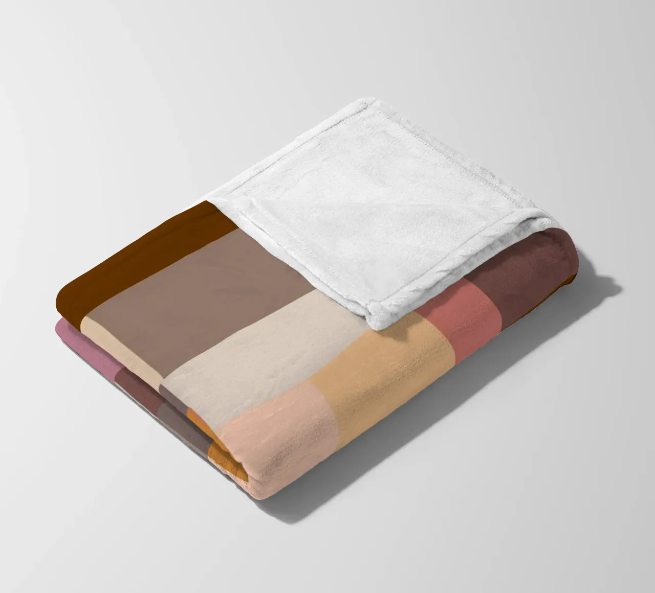 Mosaic Color Blocking | Warm & Neutral coperta in pile da sabidussi