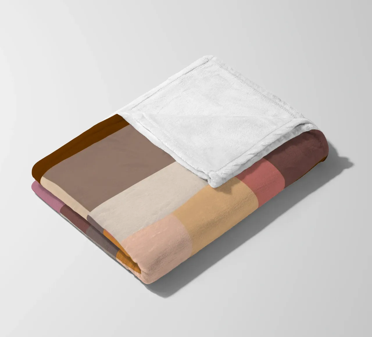 Mosaic Color Blocking | Warm & Neutral coperta in pile da sabidussi