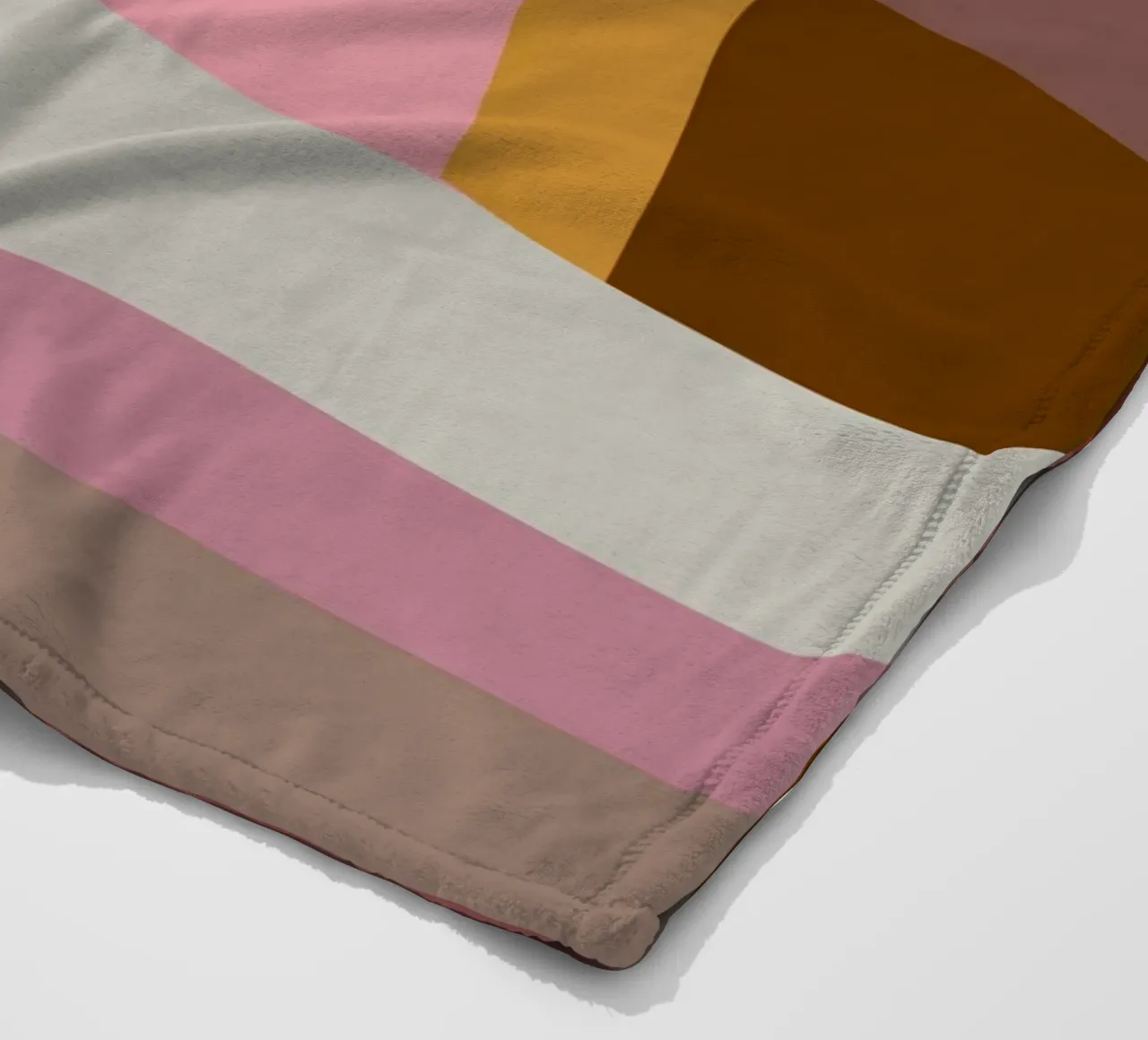 Mosaic Color Blocking | Warm & Neutral coperta in pile da sabidussi