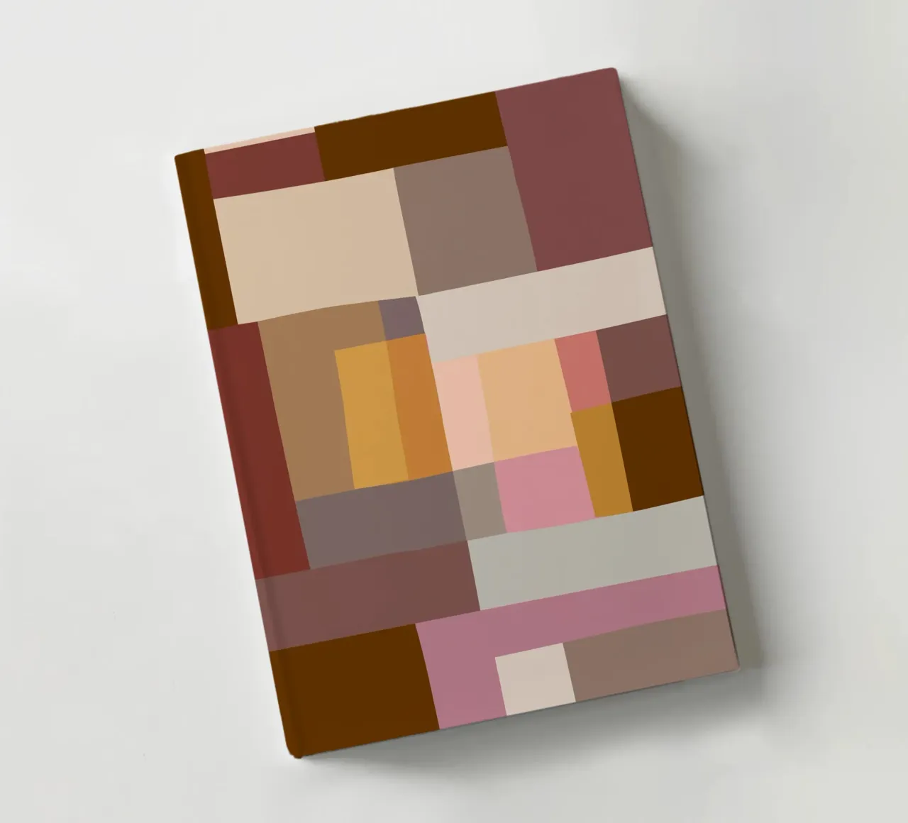 Mosaic Color Blocking | Warm & Neutral notebook by sabidussi