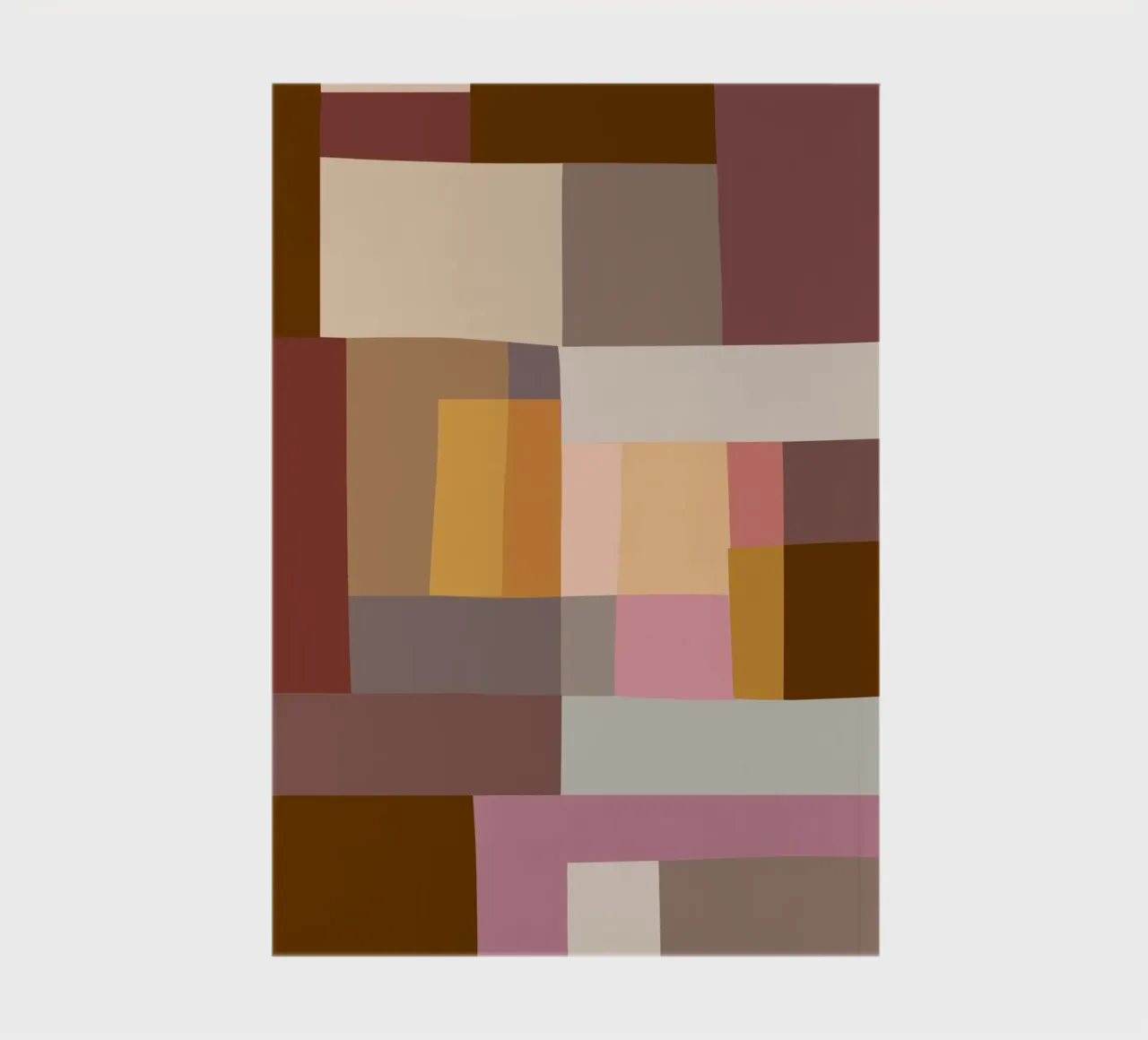 Mosaic Color Blocking | Warm & Neutral notebook by sabidussi