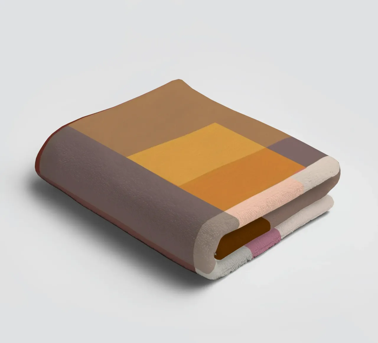 Mosaic Color Blocking | Warm & Neutral asciugamano da bagno da sabidussi