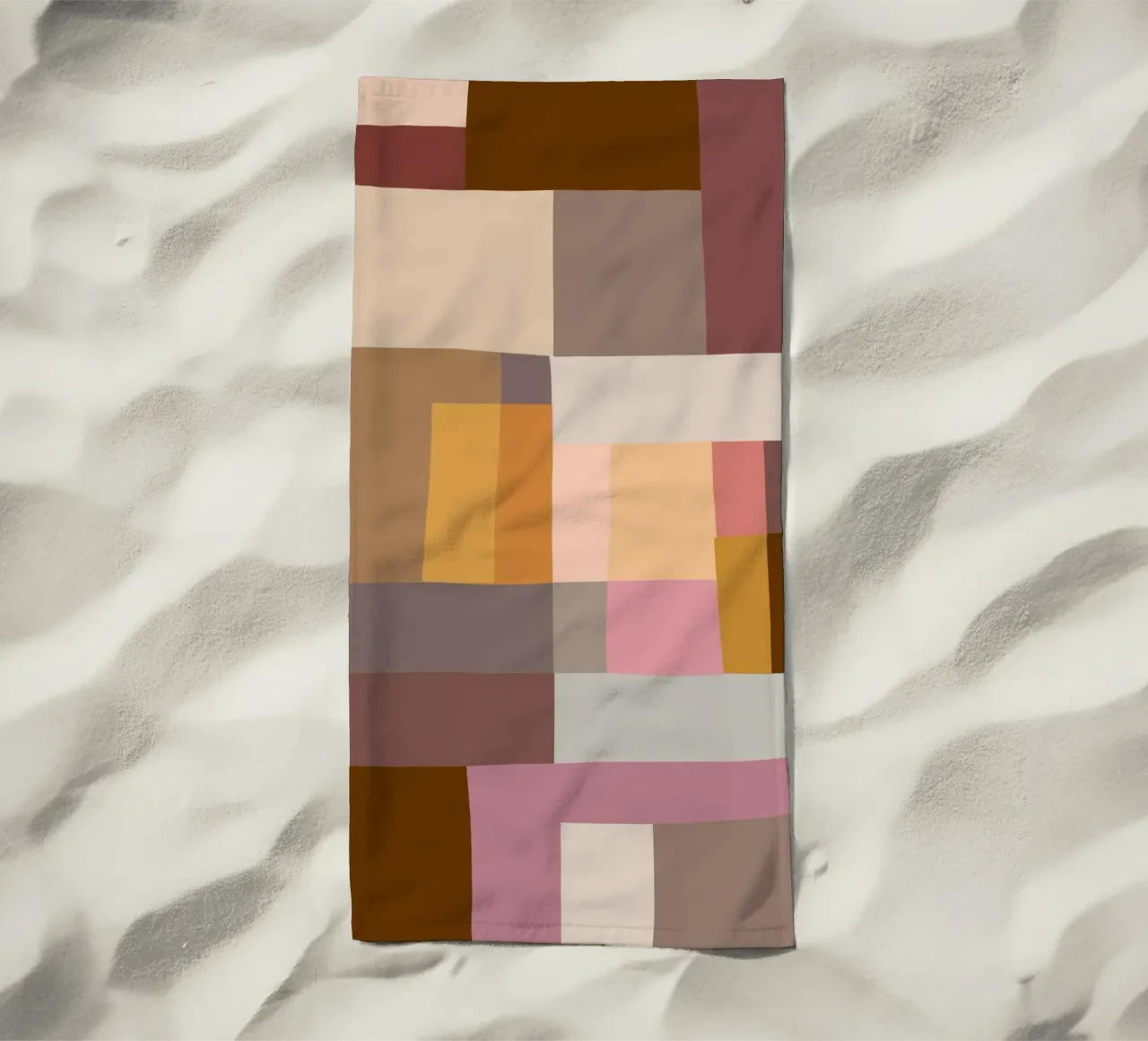 Mosaic Color Blocking | Warm & Neutral telo mare da sabidussi