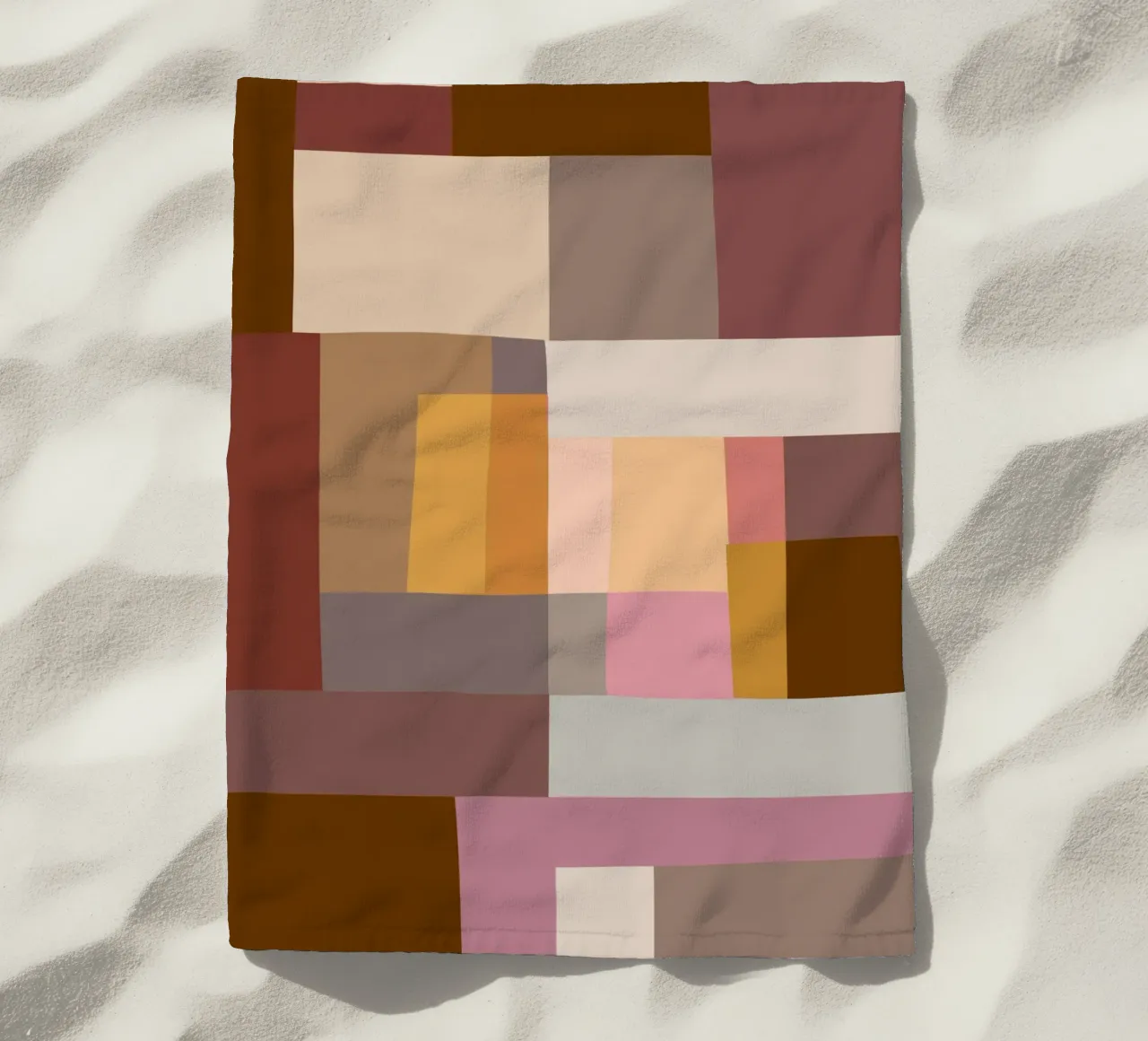 Mosaic Color Blocking | Warm & Neutral telo mare da sabidussi