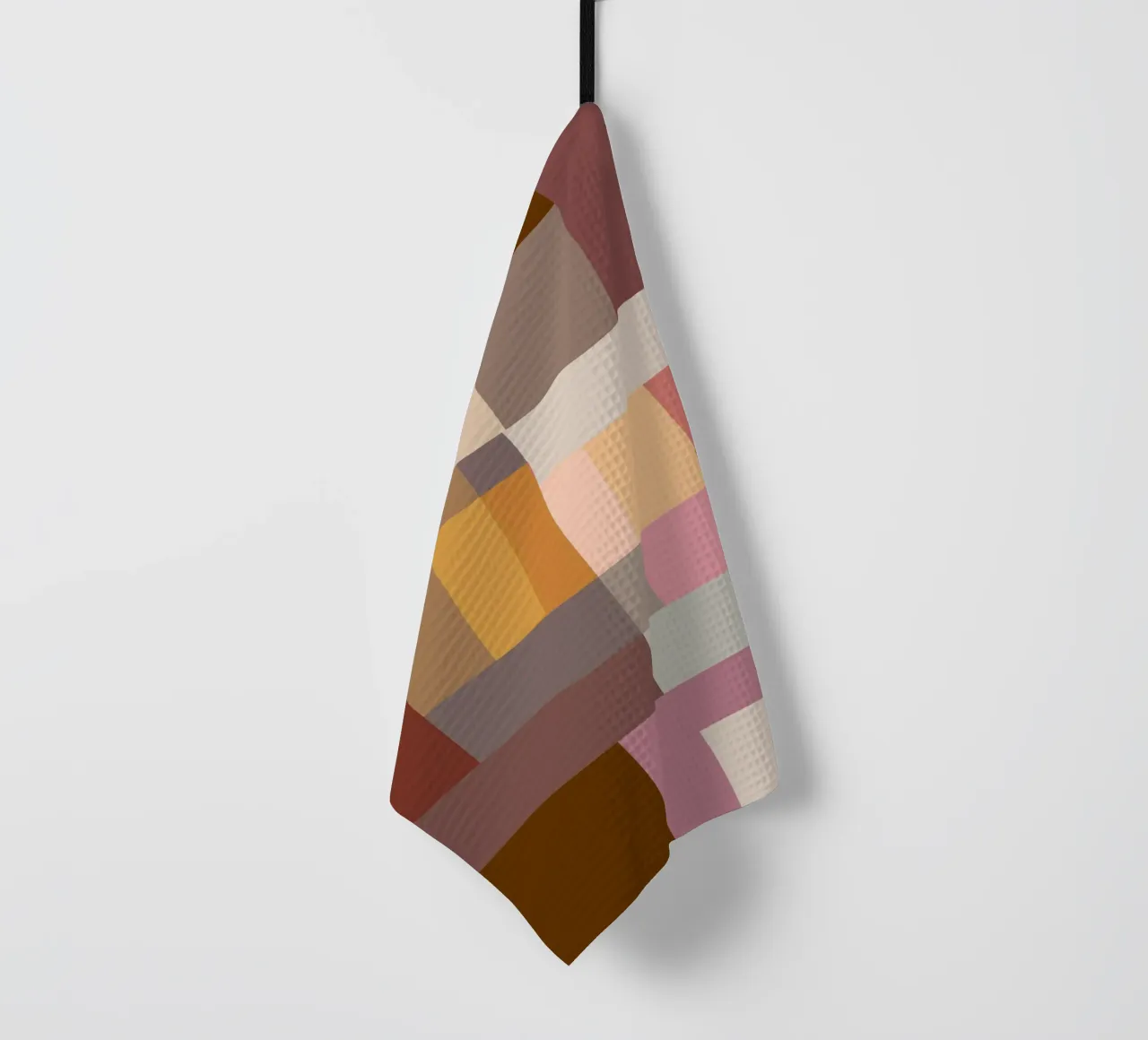 Mosaic Color Blocking | Warm & Neutral torchon de sabidussi