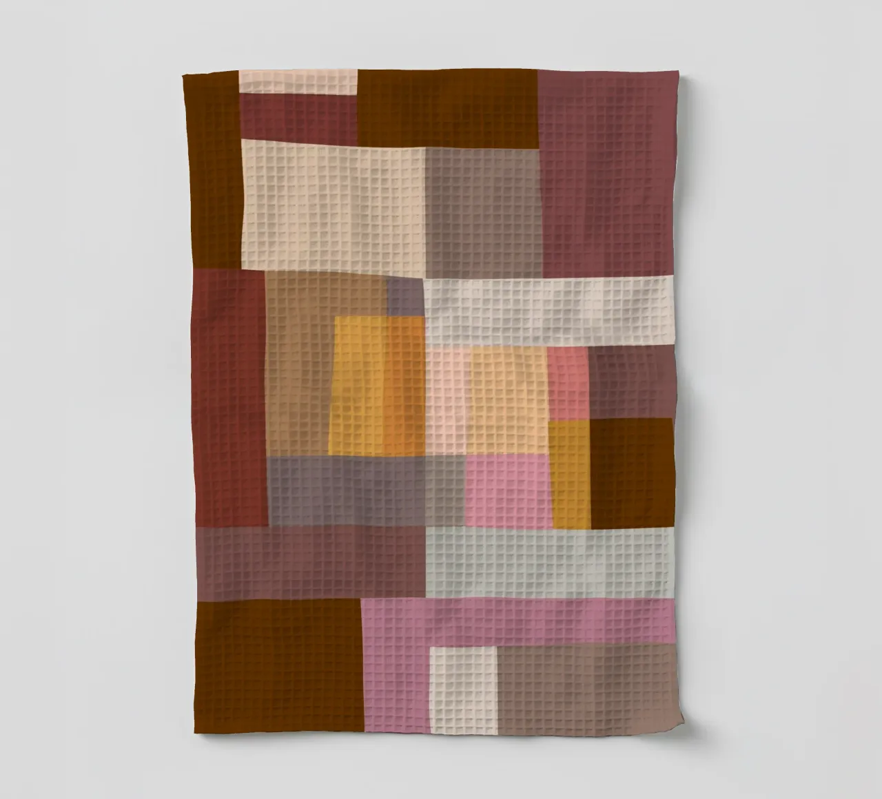 Mosaic Color Blocking | Warm & Neutral torchon de sabidussi