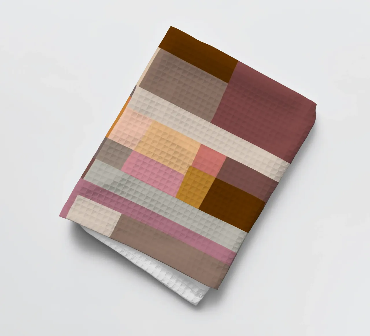 Mosaic Color Blocking | Warm & Neutral torchon de sabidussi