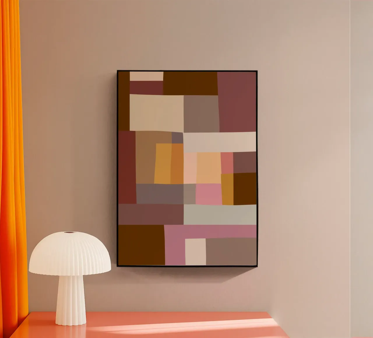 Mosaic Color Blocking | Warm & Neutral plexiglass da sabidussi