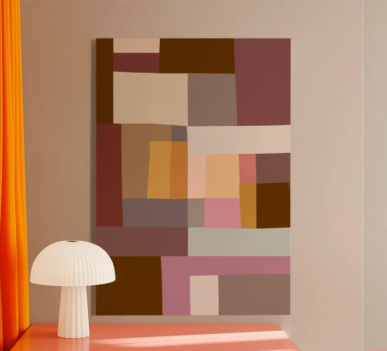 Mosaic Color Blocking | Warm & Neutral plexiglass da sabidussi