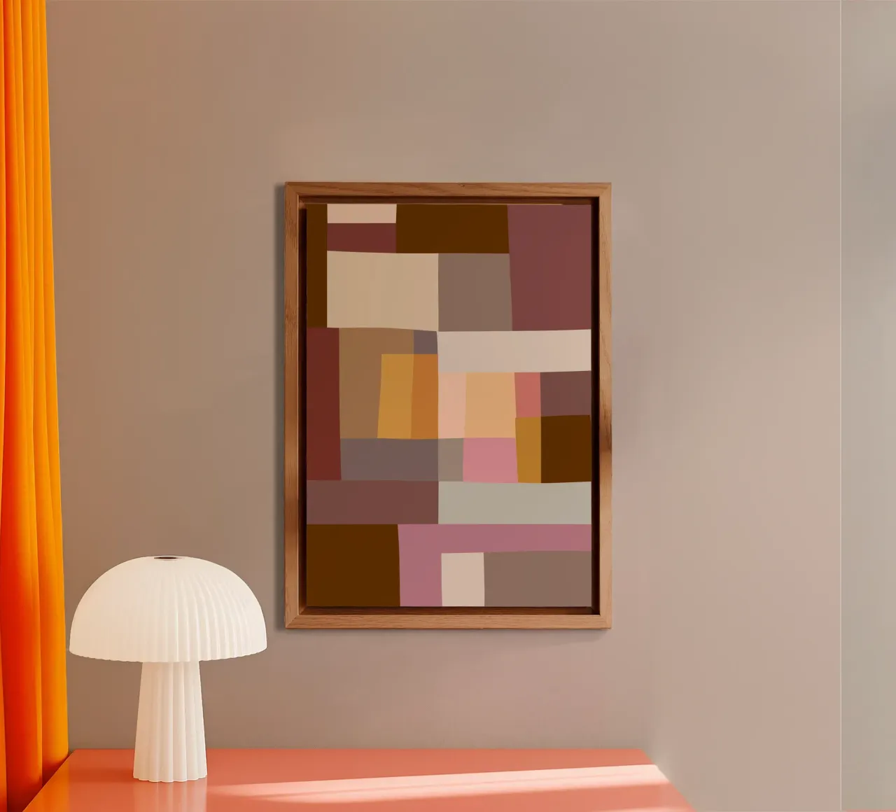 Mosaic Color Blocking | Warm & Neutral alluminio dibond da sabidussi