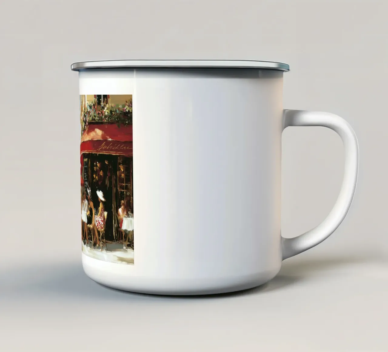 Vivere a Parigi II tazza in smalto da Wolkenlos