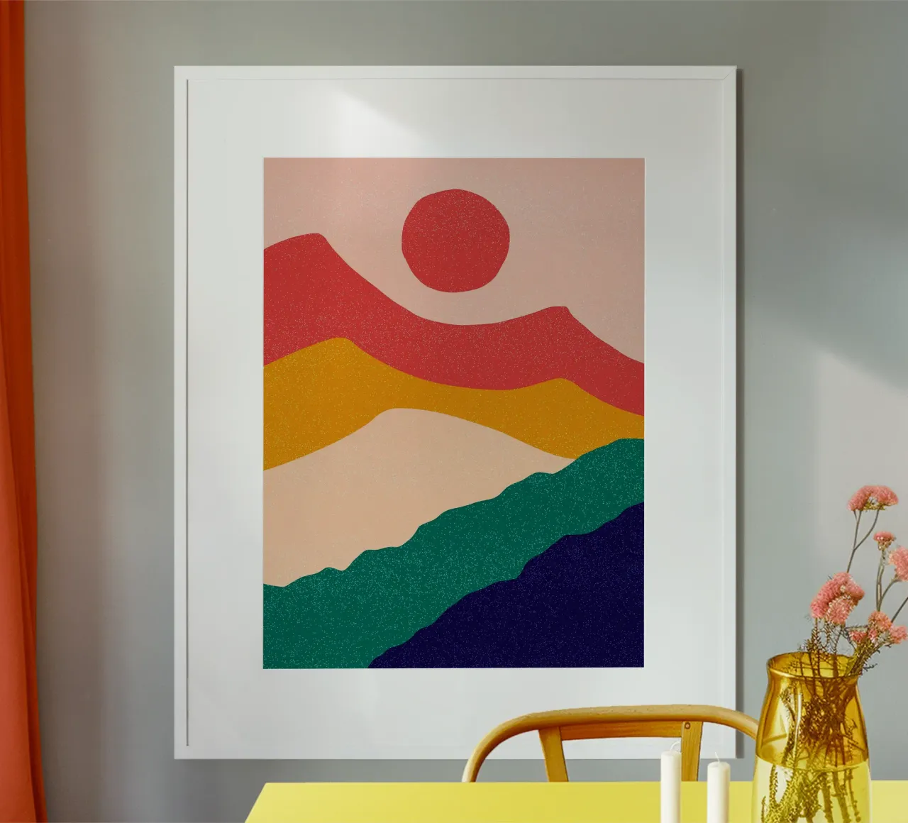 Onde di montagna poster da Eldon S Kiser