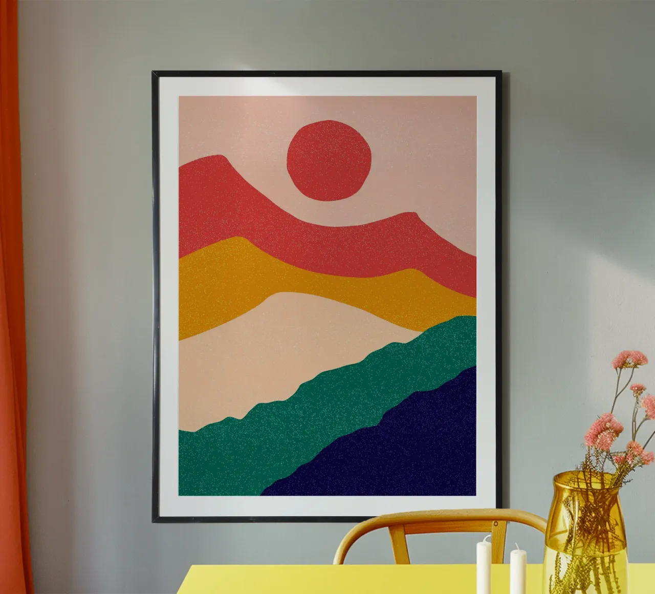 Onde di montagna poster da Eldon S Kiser