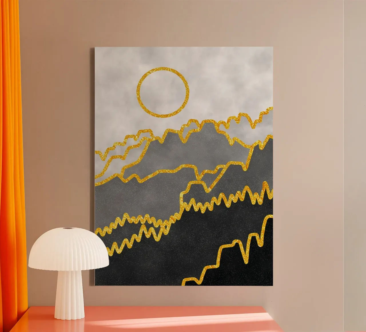 Scogliera mistica tela con Cornice a cassetta da Eldon S Kiser