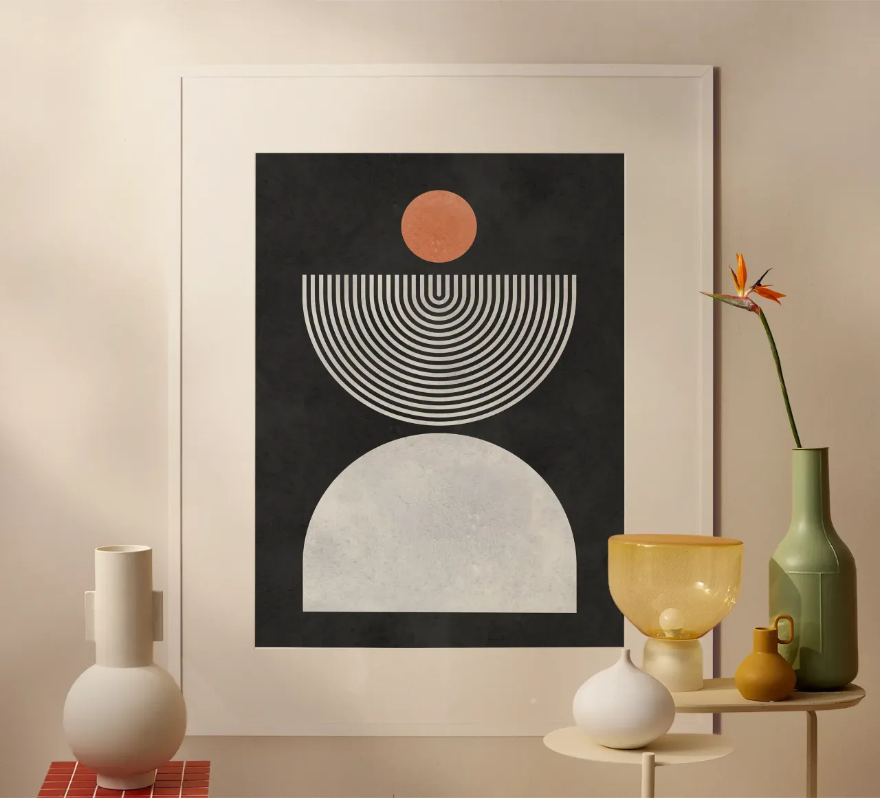Linee e cerchi poster da Eldon S Kiser