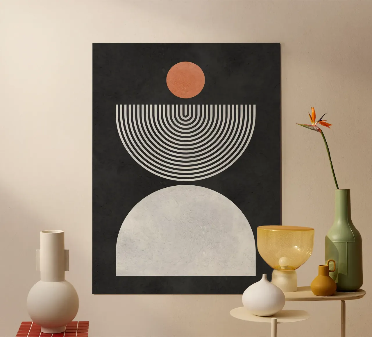 Linee e cerchi poster da Eldon S Kiser