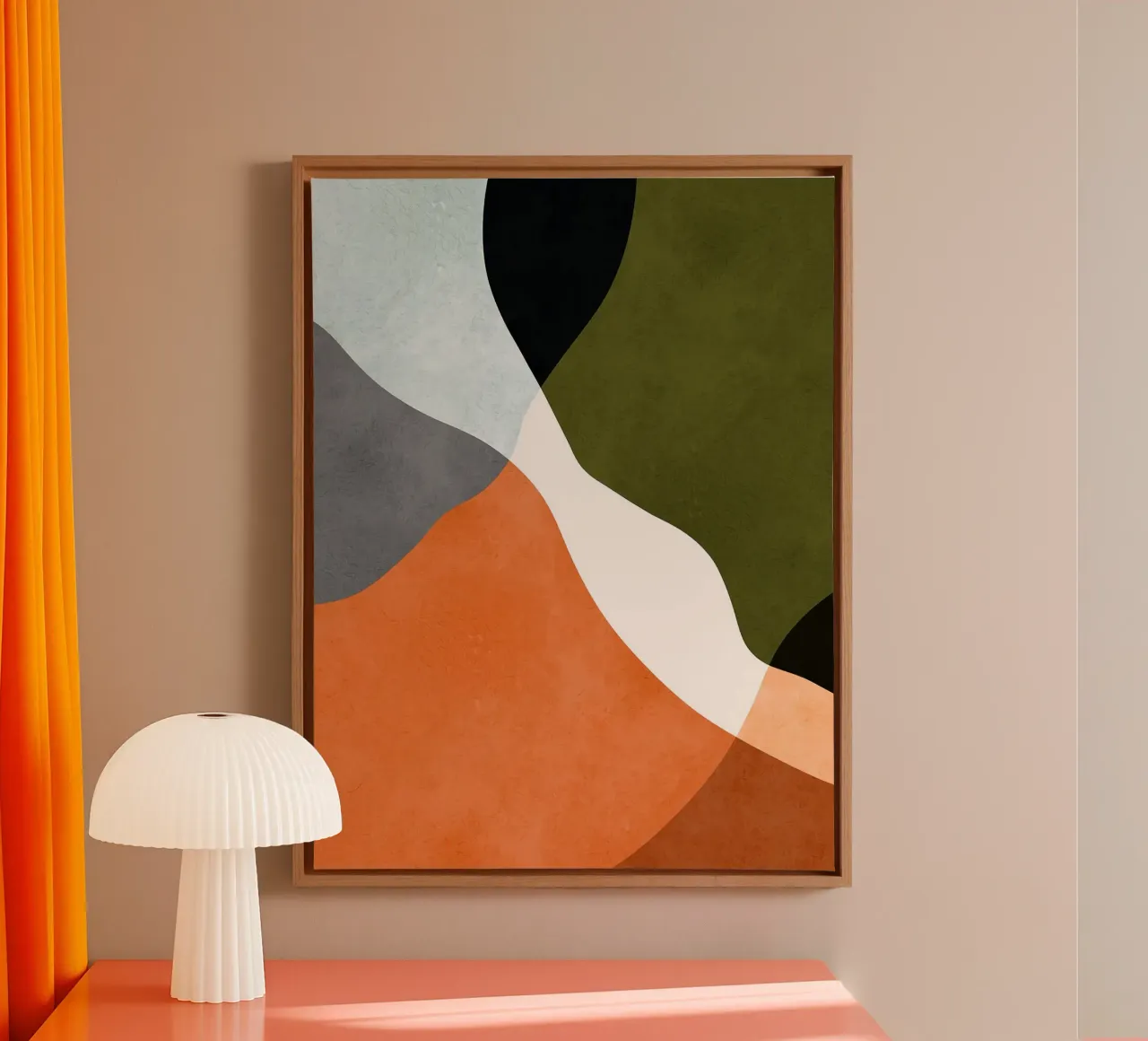Expressive boho canvas with Floater frame by Eldon S Kiser