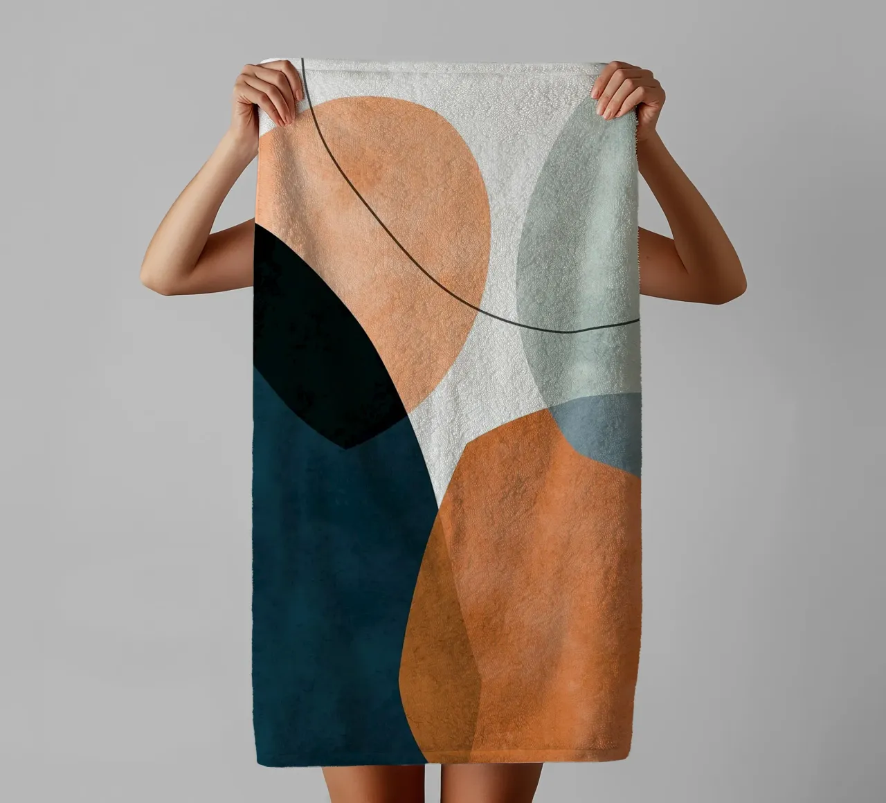Expressive forms towel by Eldon S Kiser